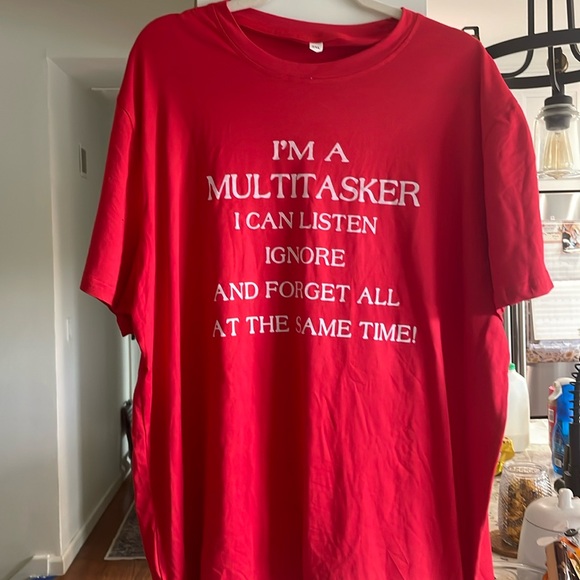 Tee shirt Factory Other - 🆕😎Vibrant Red Tshirt with great saying on the front 2X